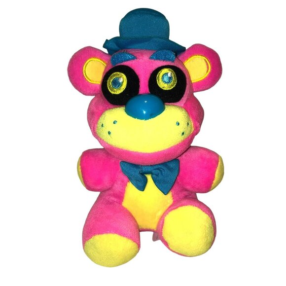 FUNKO FIVE NIGHTS AT FREDDYS PLUSH BLACKLIGHT FREDDY PINK STUFFED ANIMAL 8" 2018 - Picture 2 of 7